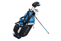 La Jolla Junior Golf Club Set – Lightweight Driver, Stainless Steel Irons & Wide Putter with Stand Bag (Available in 5 Age Groups - Right & Left Hand)