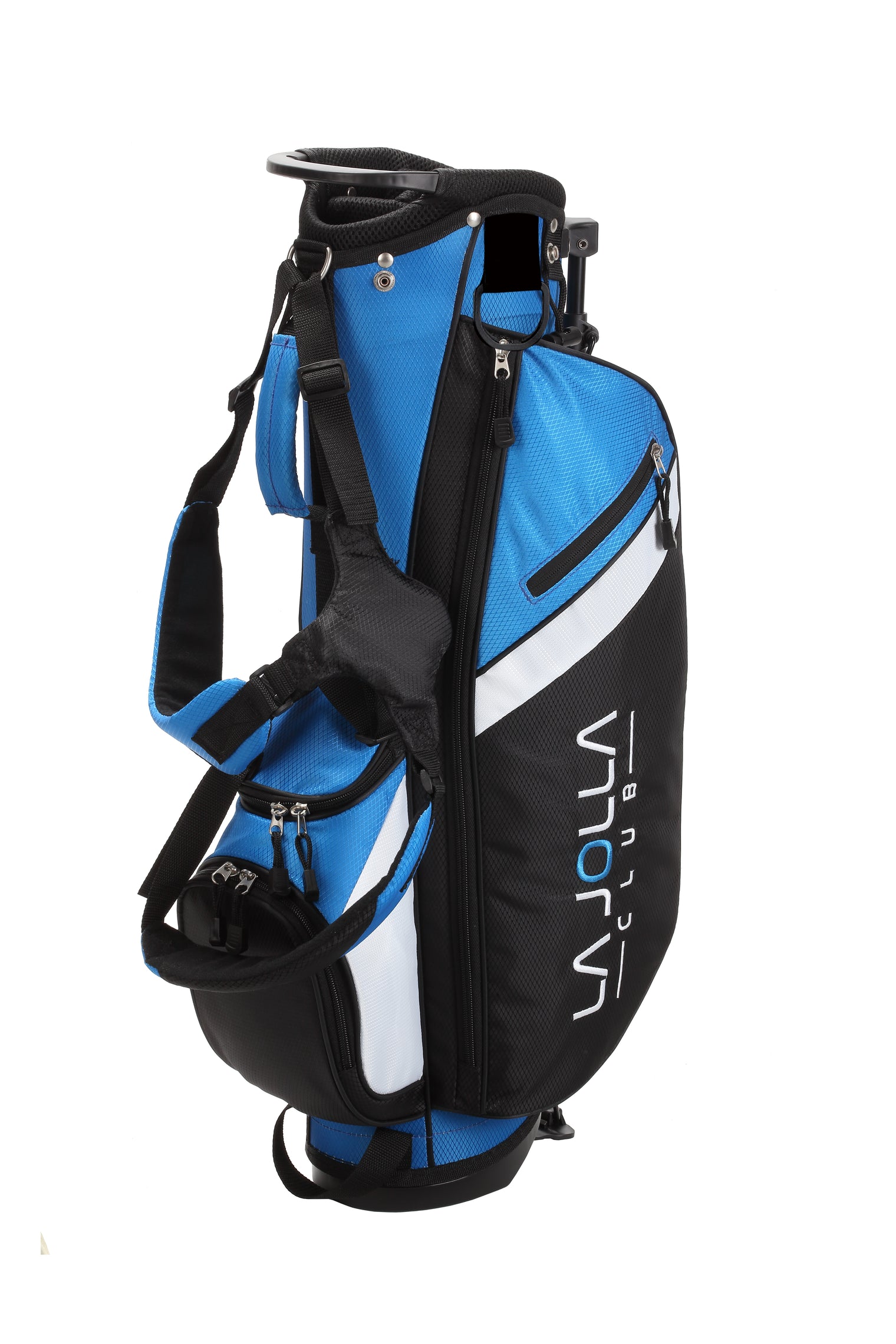 La Jolla Junior Golf Club Set – Lightweight Driver, Stainless Steel Irons & Wide Putter with Stand Bag (Available in 5 Age Groups - Right & Left Hand)