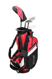La Jolla Junior Golf Club Set – Lightweight Driver, Stainless Steel Irons & Wide Putter with Stand Bag (Available in 5 Age Groups - Right & Left Hand)